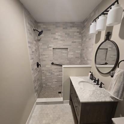 Half Bath to Full Suite